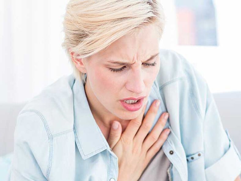 Hengitys rintakehän osteokondroosin kanssa aiheuttaa kipua ja supistumisen tunnetta
